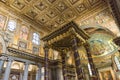 Interior of the Basilica Santa Maria Maggiore in Rome, Italy Royalty Free Stock Photo